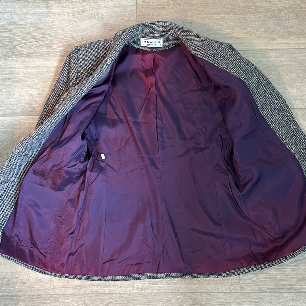 Vintage Blazer - tan, Navy Blue thread - Picture 5 of 8